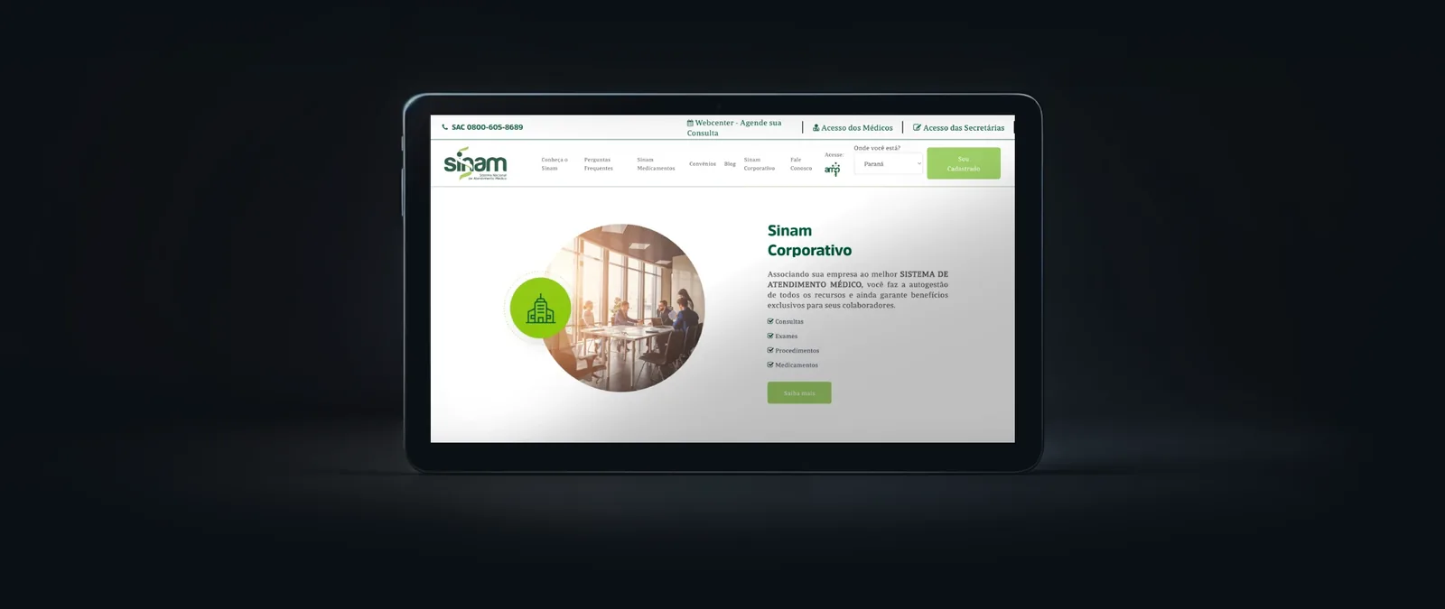 Sinam: Saúde